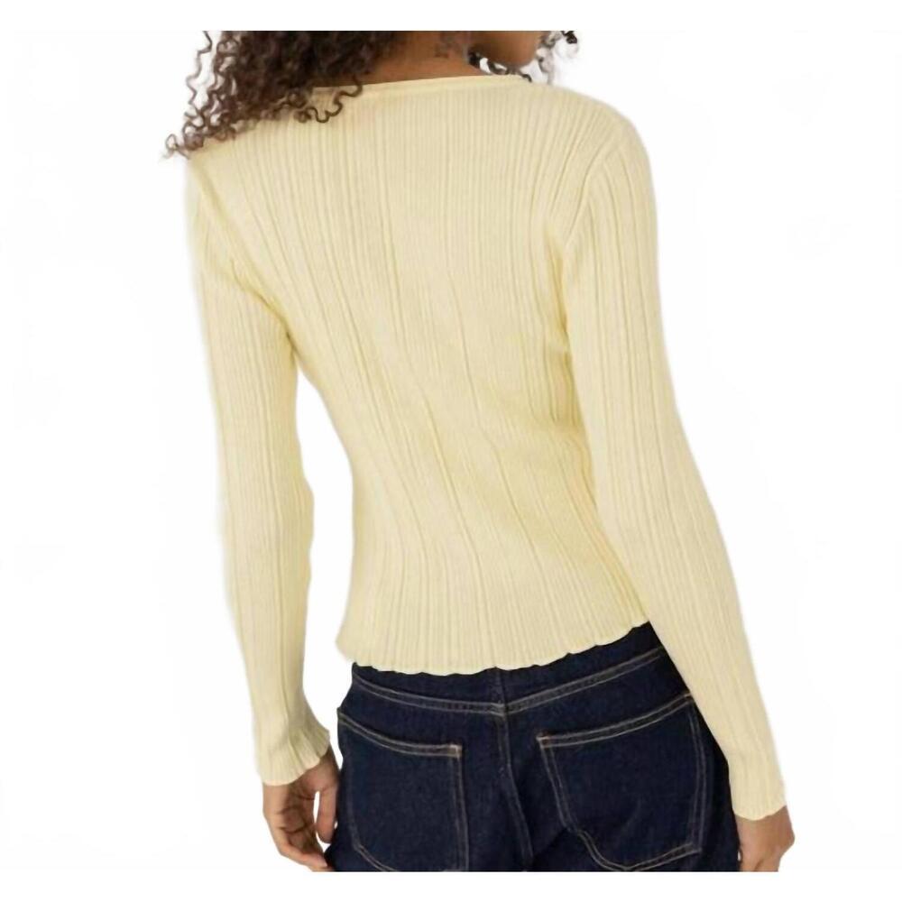 NEW THE KNOTTY ONES tyla knit cardigan in butter - Picture 2 of 4